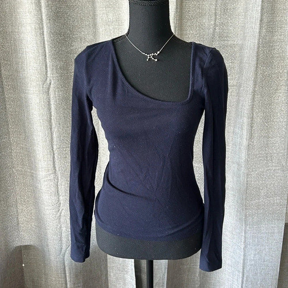 Navy Blue Zara Long Sleeve - Picture 1 of 4